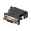 Assmann DVI adapter. DVI(24+5) - HD15 M/F. DVI-I dual link. bl (AK-320504-000-S)