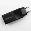Qoltec 52382 GaN POWER PRO laadija | 1xUSB type C | 1xUSB A | 100W | 5-20V | 1.5-5A | PD | Must