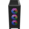 PC korpus Silentware Core 100 A-RGB Must — mudel CORE100Must, A-RGB valgustus, kesktorni vormitegur