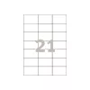 Avery - sildid - valge - 42,3 x 70 mm 2100 silti (100 lehte x 21) (3652)