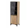 Riiul cama meble OVO 2D raamaturiiul 50×38×182.5 cm tamm/betoon