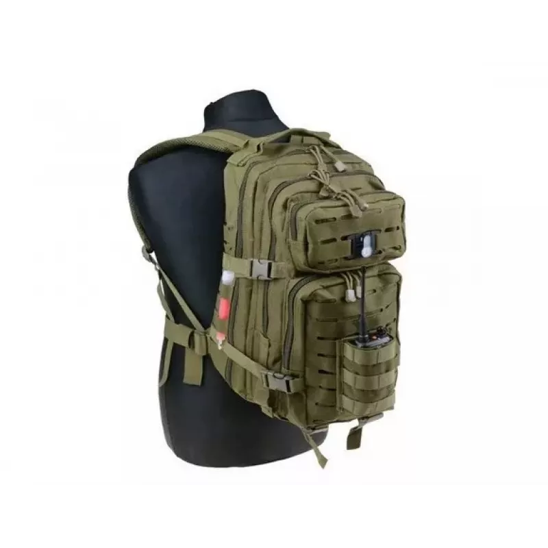 Taktikaline seljakott GFC Assault Pack GFT Olive roheline GFT-20-008352, 25 L, nailon, laserlõikelised, 450×210×200 mm