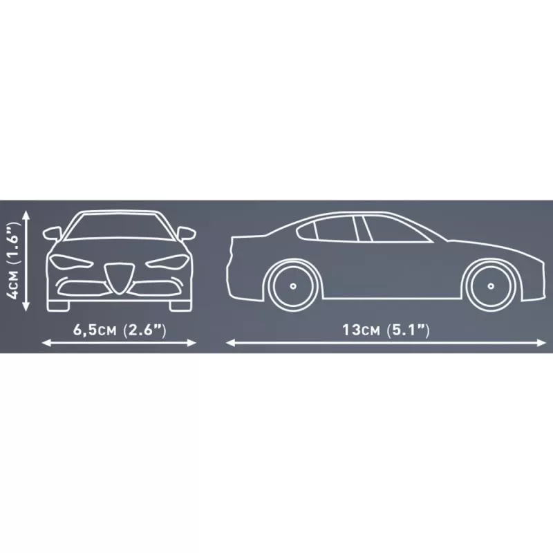 Ehituskomplekt COBI Giulia Quadrifoglio 90 osa vanusele 6+
