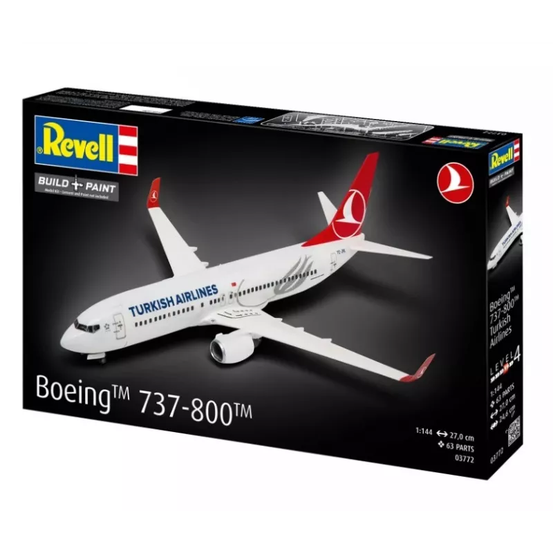 Plastmudellennuk REVELL Boeing 737-800 Turkish Air mõõtkavas 1:144