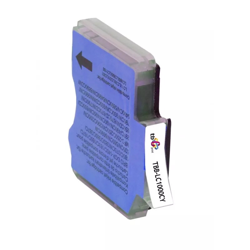 Ink TBB-LC1000CY (Brother LC1000CY) Tsüaan 100% uus