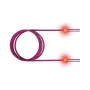 ZVK GmbH EasyLan FO LED Patch Cord Premium, Duplex - patch-kaabel - LC Multi-Mode (M) kuni LC Multi-Mode (M) - 1 m - kiudoptiline - Duplex - 50/125 mikromeeter - OM4 - kanarbikuviolett, R
