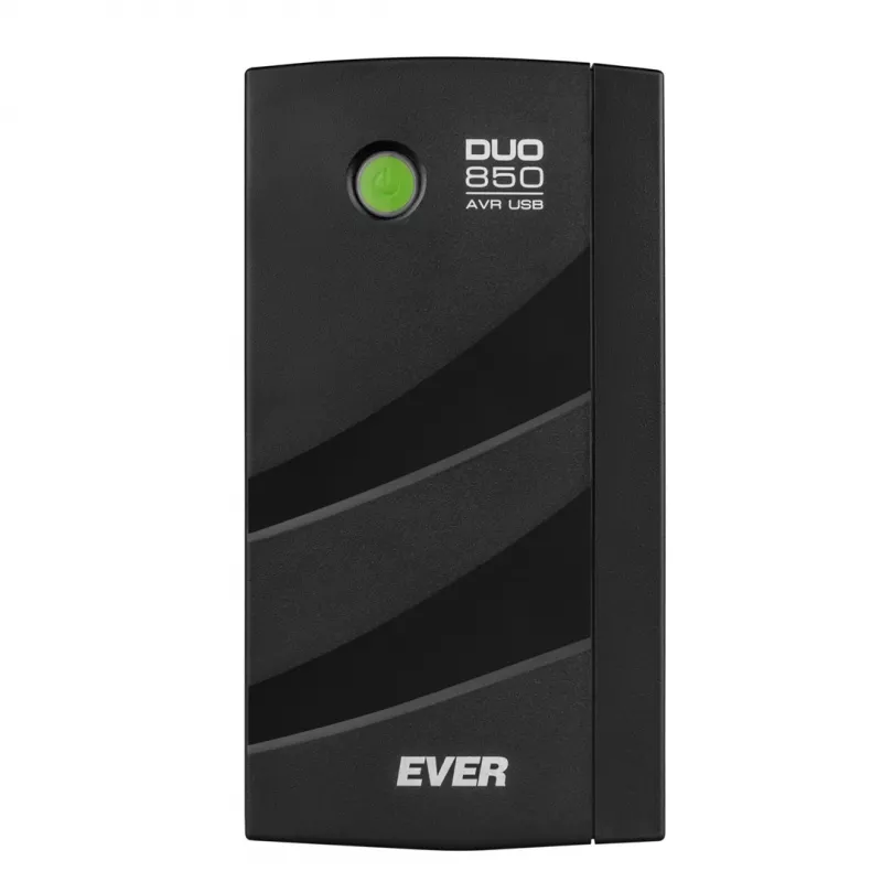 UPS EVER Ever Duo 850 PL T/DAVRTO-000K85/01 850VA Line-interactive, 550W, AVR, 3 vahelduvvoolu pistikupesa, 12V 2×5Ah, Torn