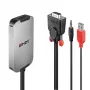 Lindy VGA-DisplayPort 1.2 konverter, 1920 x 1080 pikslit, 1080p, must, valge, 114 g