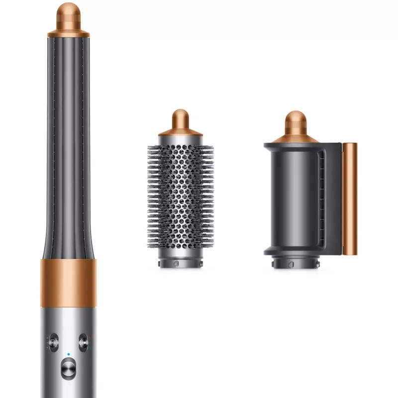 Multistyler Dyson Airwrap Origin Warm Copper Nickel — multistyler, 1300 W, 3 kuumuse/kiiruse seadet, 360° alus, 2,675 m juhe