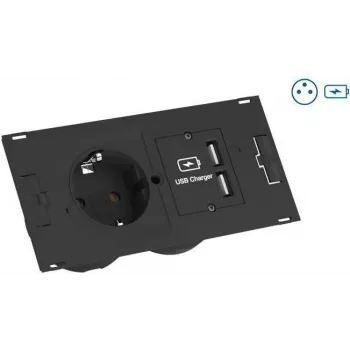 BACHMANN DUE komplekt 1x DUE UTE+USB laadija 1x T-jaotur GST18 2m GST18