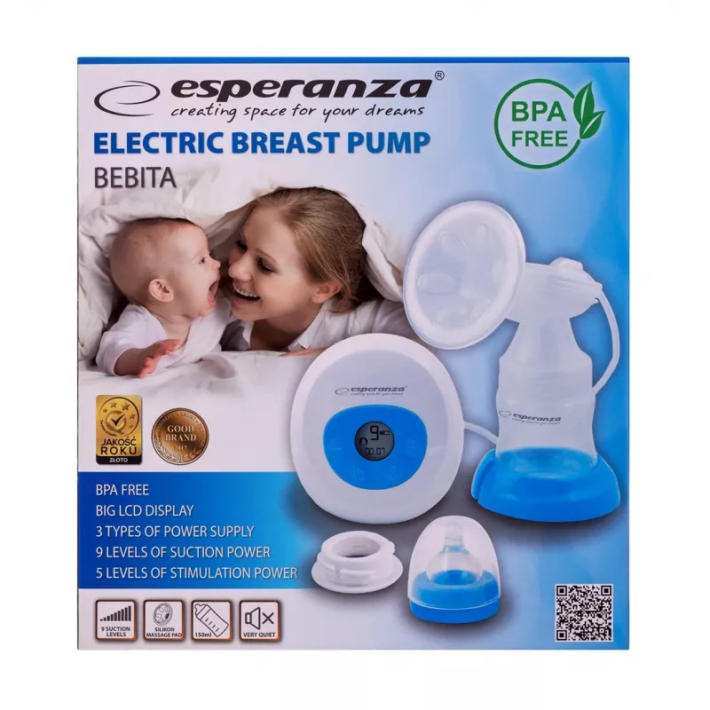 Rinnapump ESPERANZA ECM001B elektrooniline, mahutavus 1550 ml, võrgu-/akutoitega