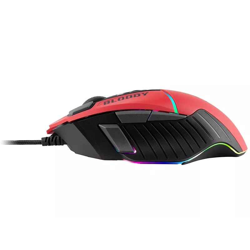 Gaming hiir A4Tech Bloody W95Max — right-hand, wired USB, 12000 DPI, 1 ms, 250 ips, 50M clicks, 146 g