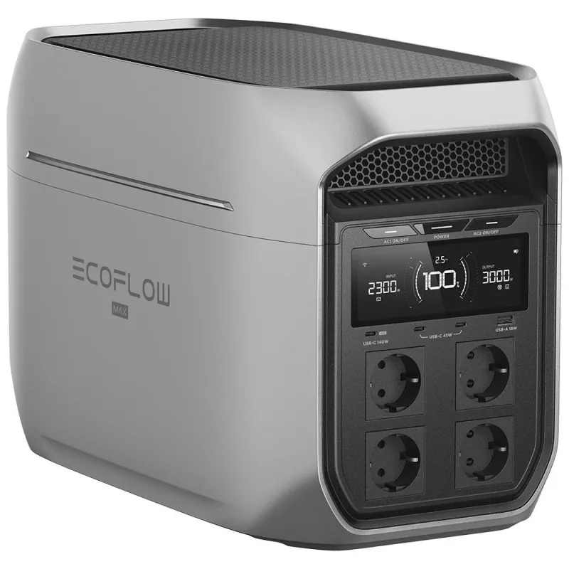 Kantav elektrijaam EcoFlow Delta 3 Max Plus 2048Wh 1800W – akuvarundus ja võrguväline toide