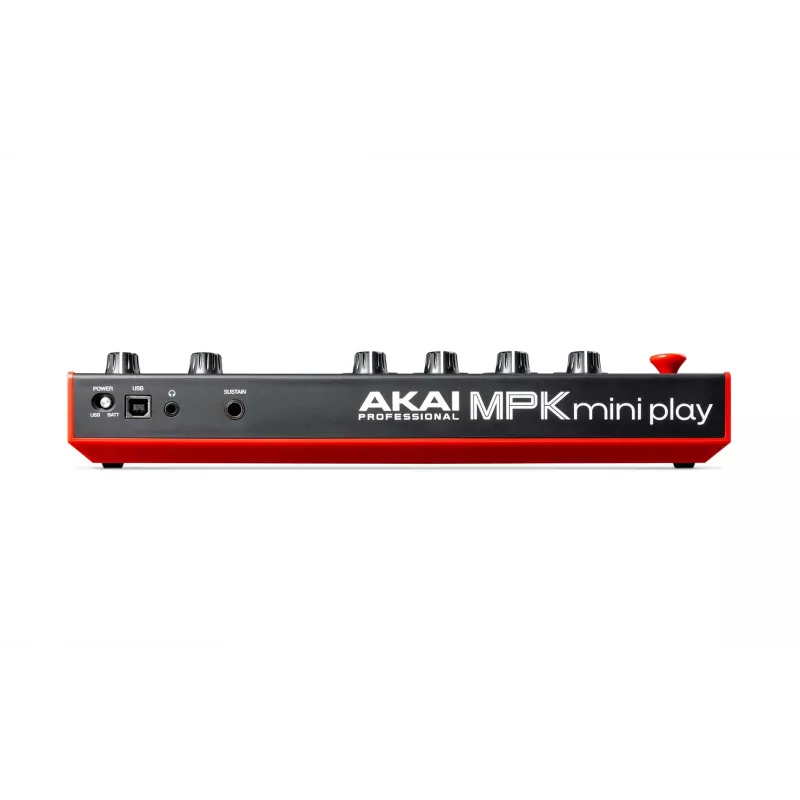 MIDI klaviatuur Akai MPK Mini Play Mk3 25 klahvi USB must punane