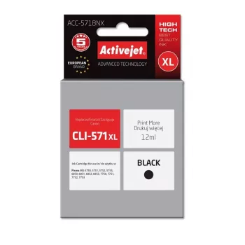 Activejet ACC-571BNX tint (asendus Canon CLI-571XLBk-le; Supreme; 12 ml; must)