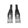 Eaton Tripp Lite Series Cat6 Gigabit Snagless Molded (UTP) Ethernet-kaabel (RJ45 M/M), PoE, must, 5 ft (1,52 m) - Paigakaabel - RJ-45 (M) kuni RJ-45 (M) - 1,52 m - UTP - CAT 6 - Mou