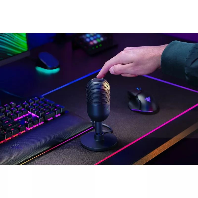 Lauamikrofon Razer Seiren V3 Mini, USB-C, superkardioidne, 20–20000 Hz, 96 kHz, 24-bitine, must