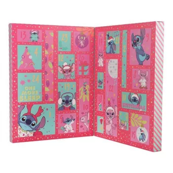 Adventkalender Paladone Stitch kirjatarbed 24-päevane 24 unikaalse kirjatarbeesemega