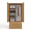 Topeshop SZAFA MALWA ART bedroom wardrobe/closet 5 shelves 2 uks(s) tamm