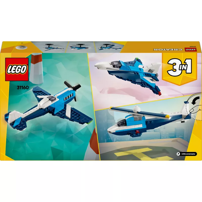 LEGO CREATOR 3 IN 1 31160 Võidusõidulennuk