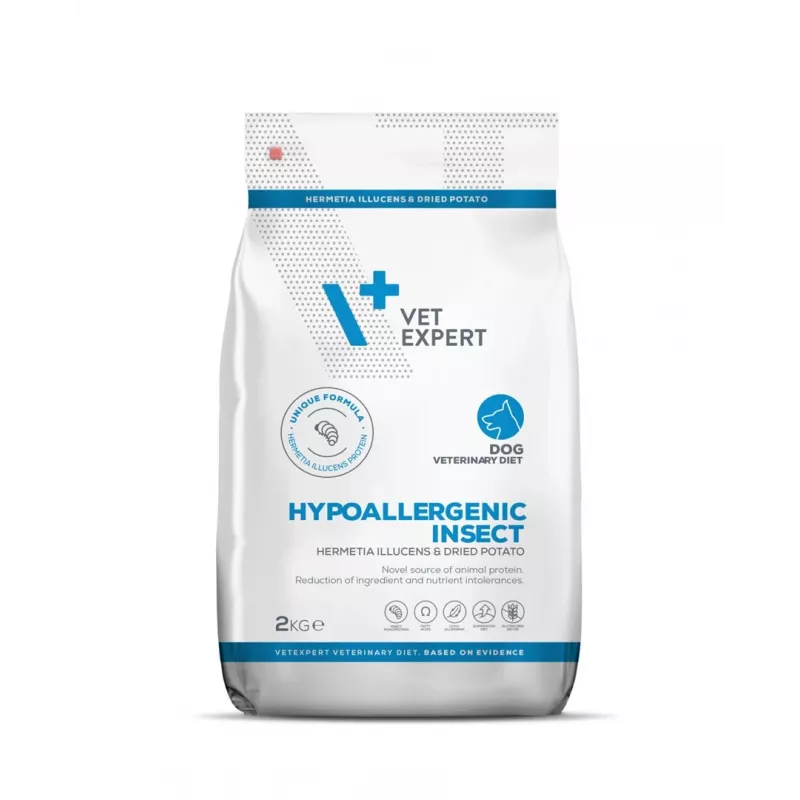 VETEXPERT Veterinaardieet hüpoallergeenne putukapõhine kuiv koeratoit 2 kg