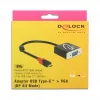 Video kaabliadapter DeLOCK 62994 USB USB-C to VGA 0.2m Must