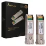 Extralink SFP+ 10G 2-pack | SFP+ moodul | 10Gbps, LC/UPC, 1310nm, 10km, ühemoodiline, DOM