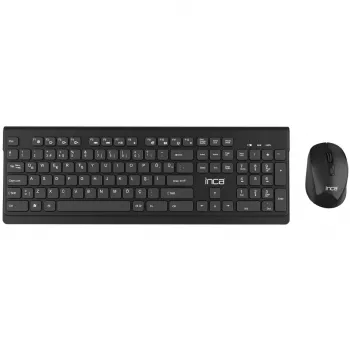 Inca IWS-519 klaviatuur ja hiir kontorisse RF juhtmevaba QWERTY Turkish must