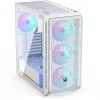 Endorfy Arx 700 ARGB PC-korpus, Midi-Torn, ATX, karastatud klaas - koos 4x 140-mm-ARGB-ventilaatoriga, valge (EY2A017)