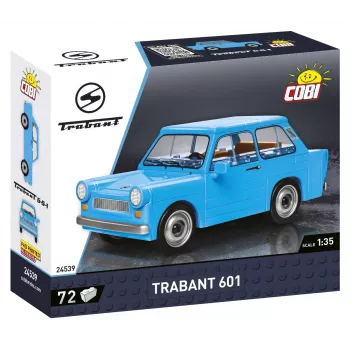 Ehituskomplekt Cobi Trabant 601 — 72 tükki, miniatuurne mudelauto konstruktsioonikomplekt