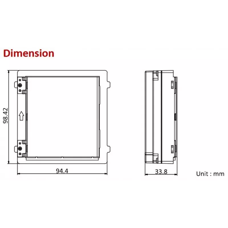 Ekraan Hikvision DS-KD-INFO