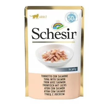 SCHESIR želees Tuunikala lõhega - märg kassitoit - 50 g