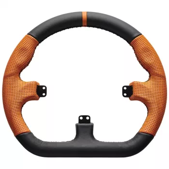 Asetek SimSports GT Rim Closed D nahast oranž simracing rooliratas