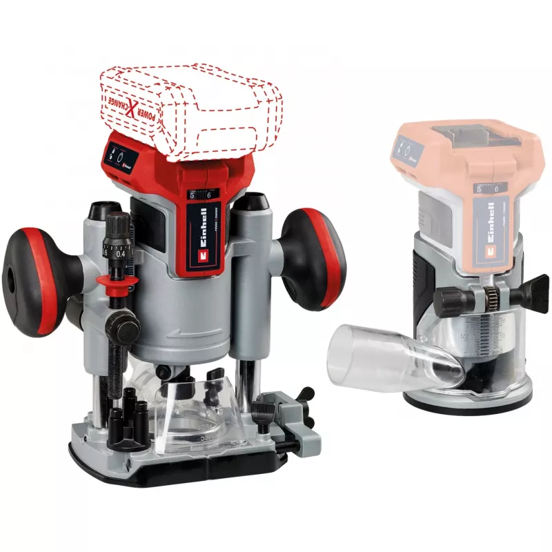 Einhell TP-RO 18 Set Li BL akutoitega ruuter ja servalõikur komplekt
