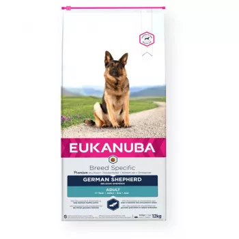 Kuiv koeratoit EUKANUBA Breed Specific German Shepherd Adult 12 kg, Kana, Valk 23%, Rasv 13%