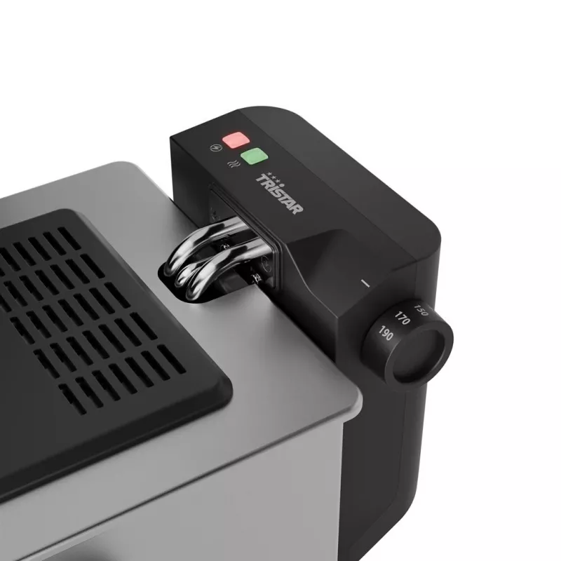 Tristar Fritüür | FR-9338 | Võimsus 2000 W | Mahutavus 3 L | Roostevaba teras/must