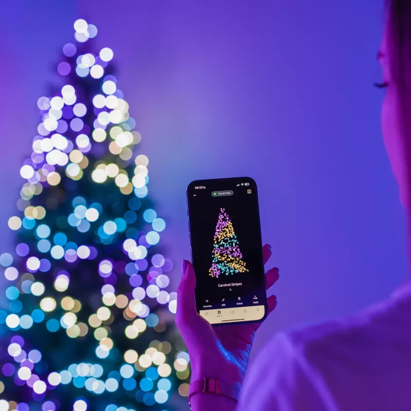 Twinkly Candies LED jõulutuled TWKP100RGB-T 6 m 100 pärlikujulise valgustiga