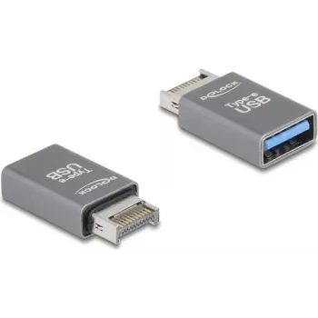 DeLOCK 67230 kaabelsoomuundur USB tüüp-E USB tüüp-A hall