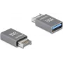 DeLOCK 67230 kaabelsoomuundur USB tüüp-E USB tüüp-A hall