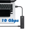 USB-C jaotur, 4 porti 2x USB-A, 2x USB-C, must