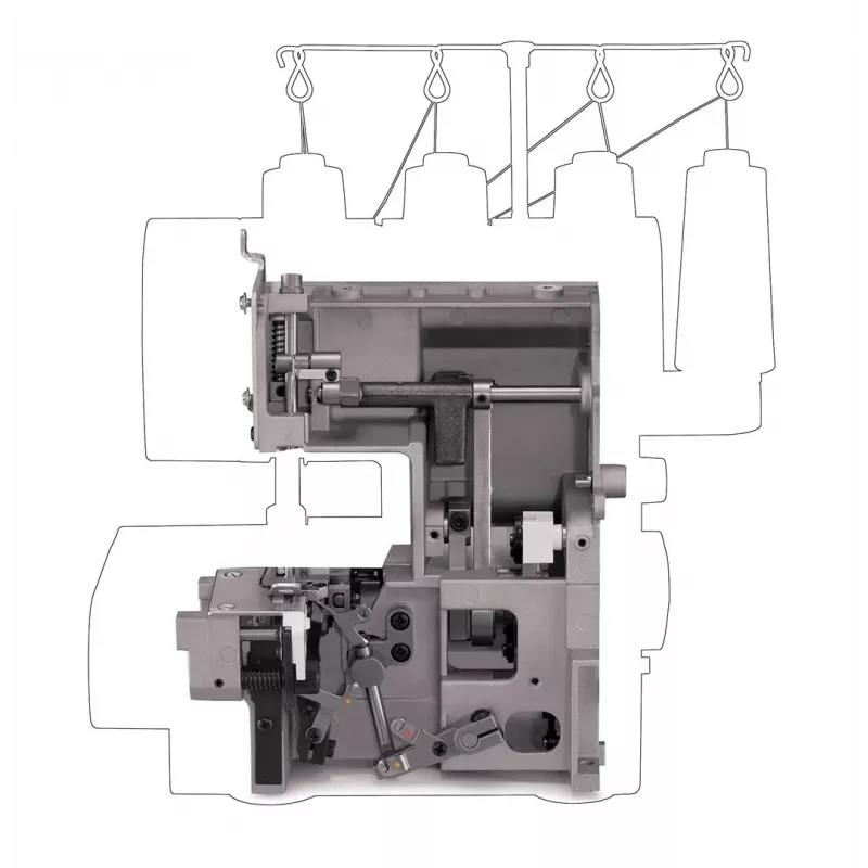 Overlockõmblusmasin SINGER 14HD854 Heavy Duty elektriline 120W hall