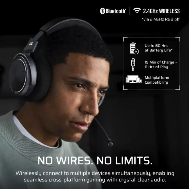 Kõrvaklapid Virtuoso Max Wireless Carbon