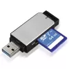 Hama 123900 kaardilugeja USB 3.2 Gen 1 (3.1 Gen 1) Must, Hõbedane