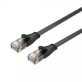 Etherneti kaabel Unitek Cat6 UTP RJ45 3 m, Gigabit, 250 MHz, must, täisjuht, PVC mantliga