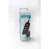 VAKOSS USB-jaotur TC-234UX — 4-pordiline USB 2.0 jaotur, alalisvoolutoide (5 V, 1 A), must