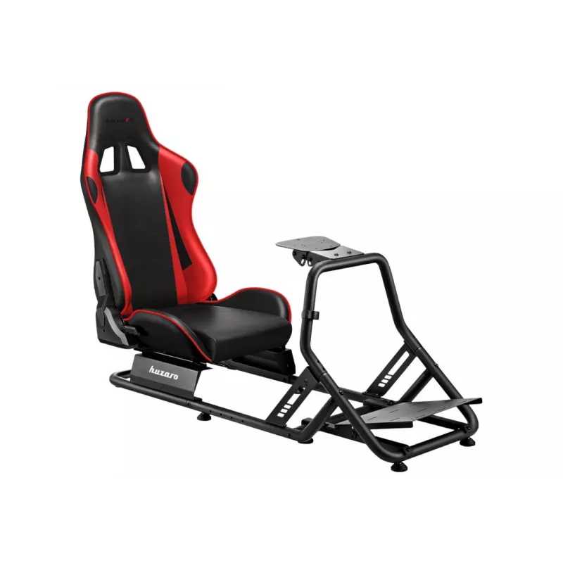 Racing cockpit huzaro Speed 6.0 reguleeritava istme, terasraami, 30°–90° nurga all, toetab kuni 120 kg, punane, 1080×1360×560 mm