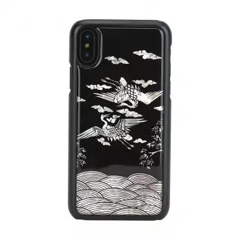 Nutitelefoni ümbris iKins iPhone XS / XS Max jaoks — Crane Must kaitsekest