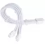 Toiteploki pikenduskaabel SILVERSTONE EPS 12V 8‑pin (30 cm) valge SST-PP07E-EPS8W-V2