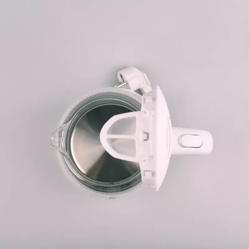 Elektriline veekeetja Maestro MR-055 valge — 1 L, 1100 W, klaaskorpus, taustvalgustus, veetaseme indikaator