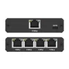 Ethernet mini switch QOLTEC 52293 1x4 RJ45, 1-in 4-out haldamata võrgujagur